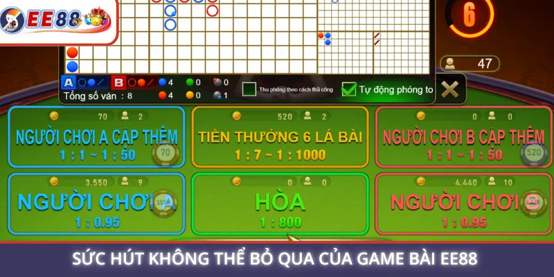 Sức hút không thể bỏ qua của game bài EE88